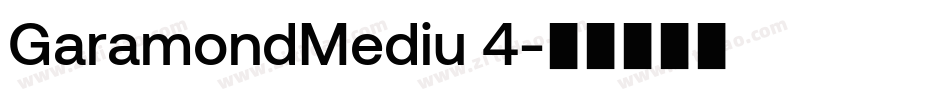 GaramondMediu 4字体转换